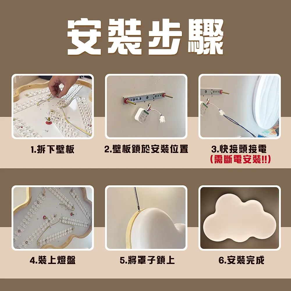 《台中實體門市》 75W雲朵吸頂燈 LED吸頂燈 智能語音聲控功能 智慧遙控調光調色 背光小夜燈 多段調節 原廠保固