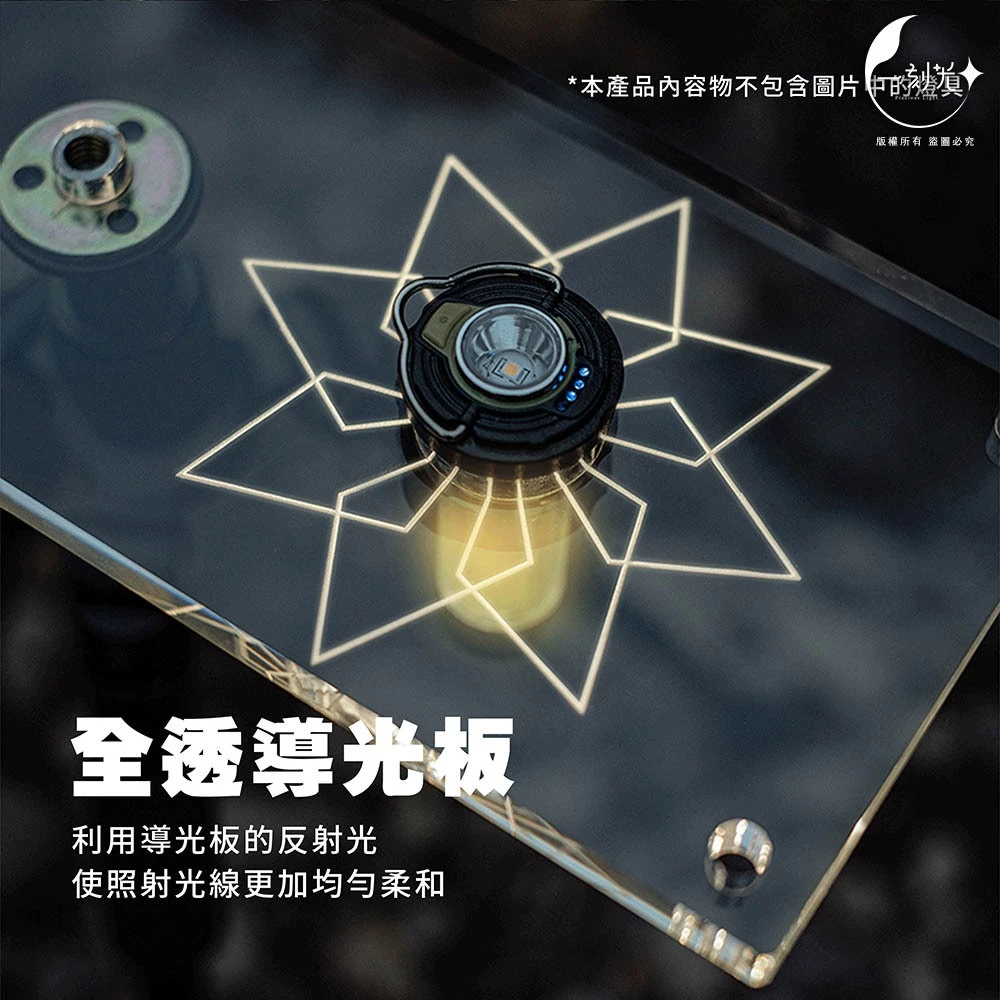 WOOKOO正版授權 星芒透光板 導光板 發光板 燈架 便攜式置物架Goalzero燈罩 壓克力桌板 露營 配件