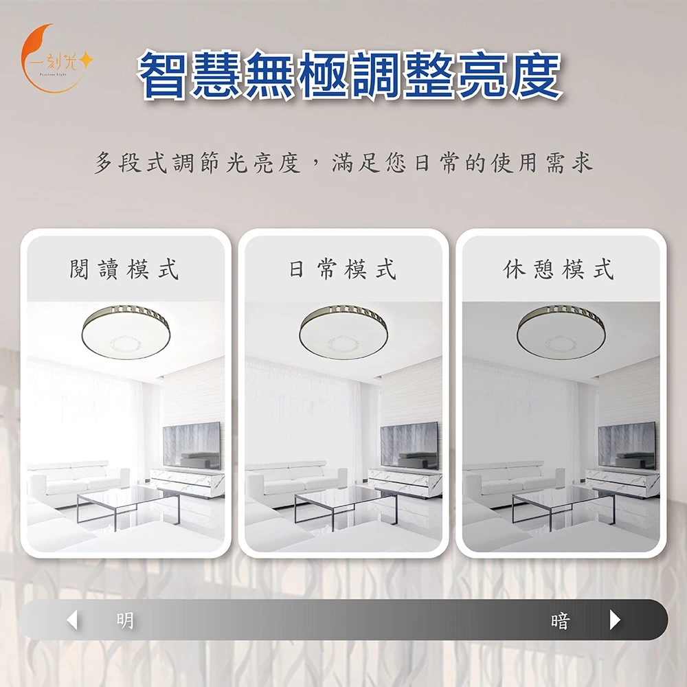 《台中實體門市》原廠保固2年 LED無極調光吸頂燈 65W 智慧遙控調光調色 小夜燈 多段調節吸頂燈 四段壁切 電燈
