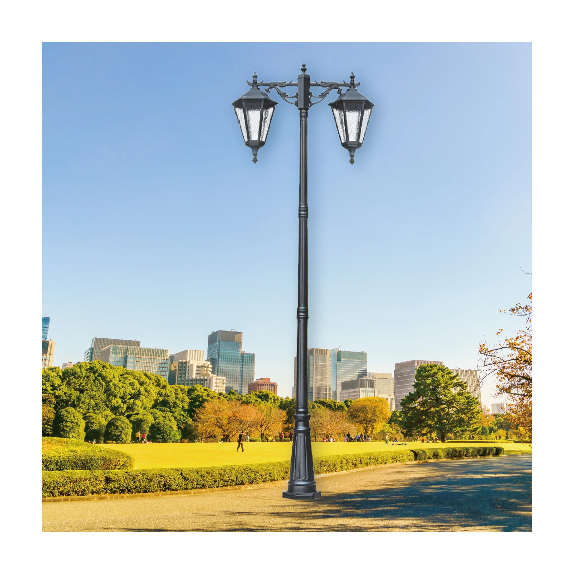 【一刻光】質感戶外燈《台中實體門市》 LED E27x2 另計 戶外燈具 燈柱 景觀燈 庭園照明 高燈 路燈