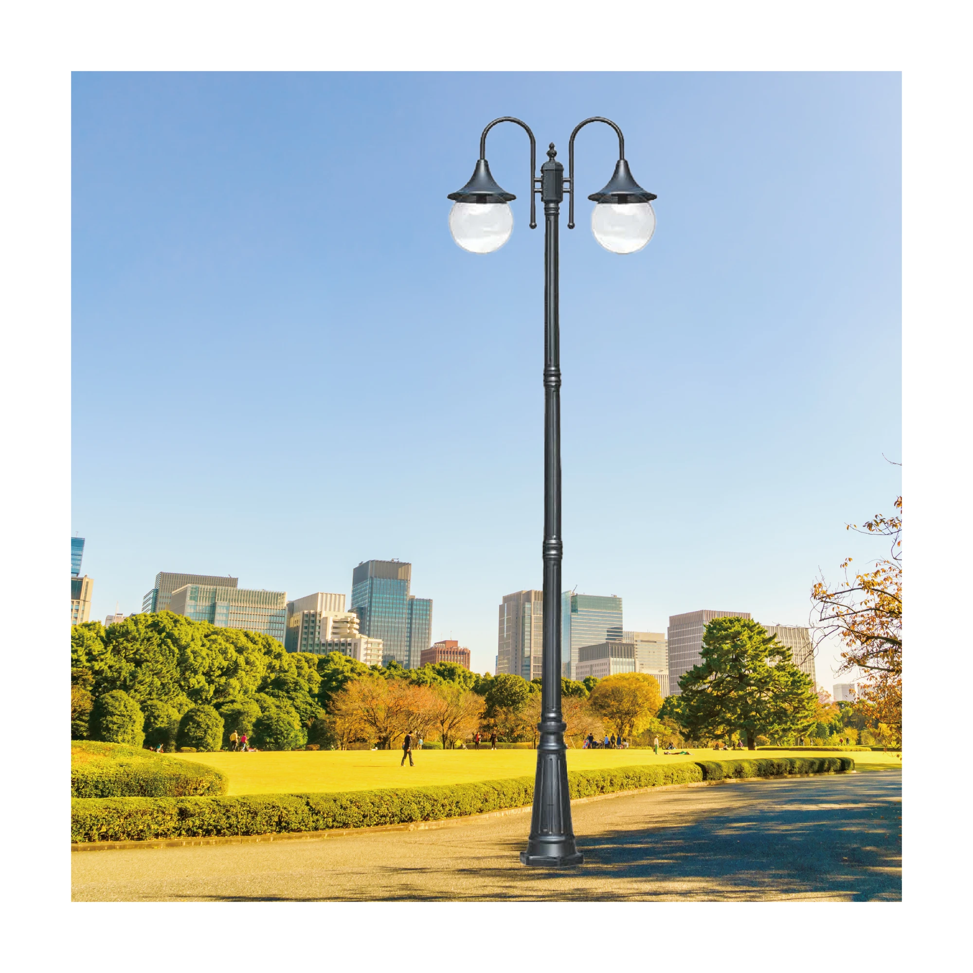 【一刻光】質感戶外燈《台中實體門市》 LED E27x2 另計 戶外燈具 燈柱 景觀燈 庭園照明 高燈 路燈