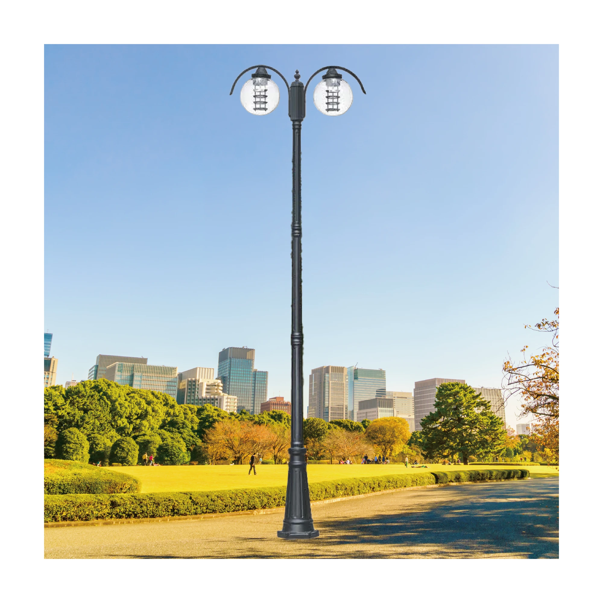 【一刻光】質感戶外燈《台中實體門市》 LED E27x2 另計 戶外燈具 燈柱 景觀燈 庭園照明 高燈 路燈