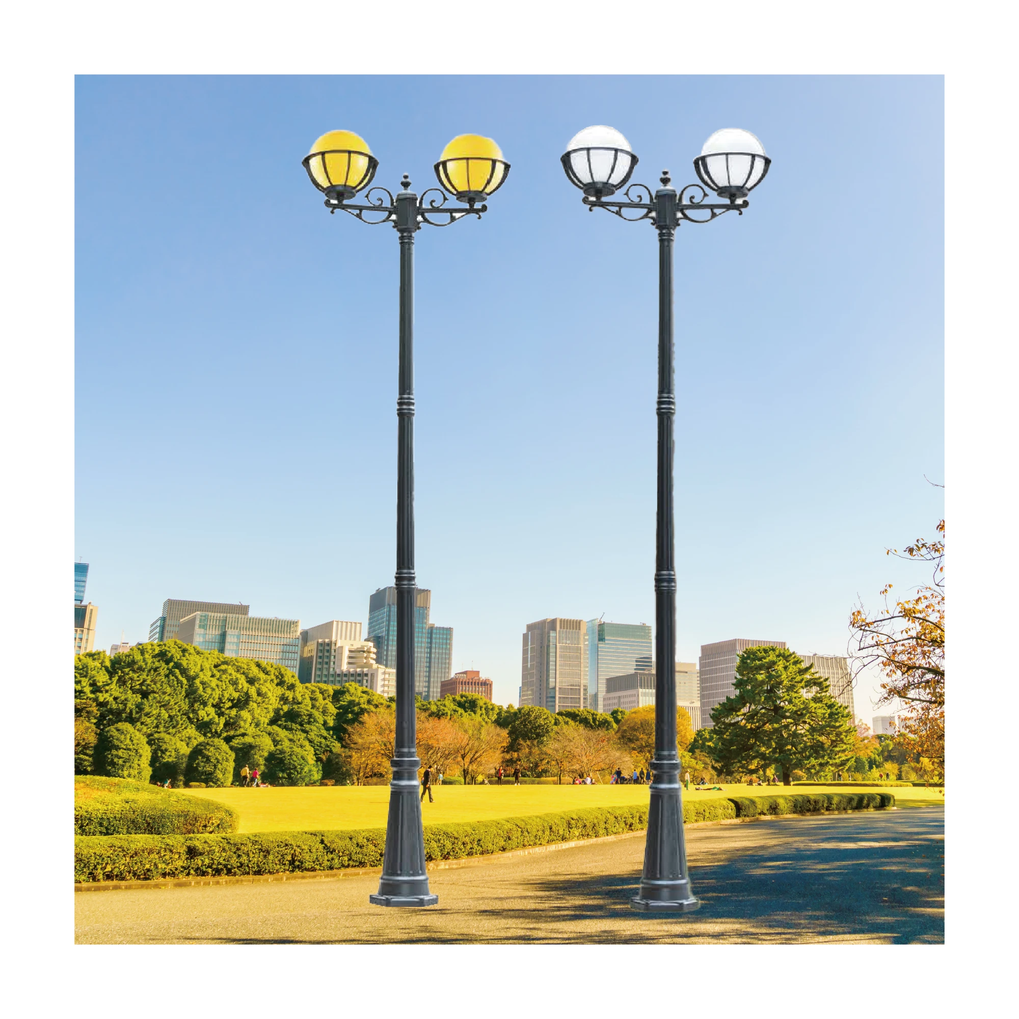 【一刻光】質感戶外燈《台中實體門市》 LED E27x2 另計 戶外燈具 燈柱 景觀燈 庭園照明 高燈 路燈