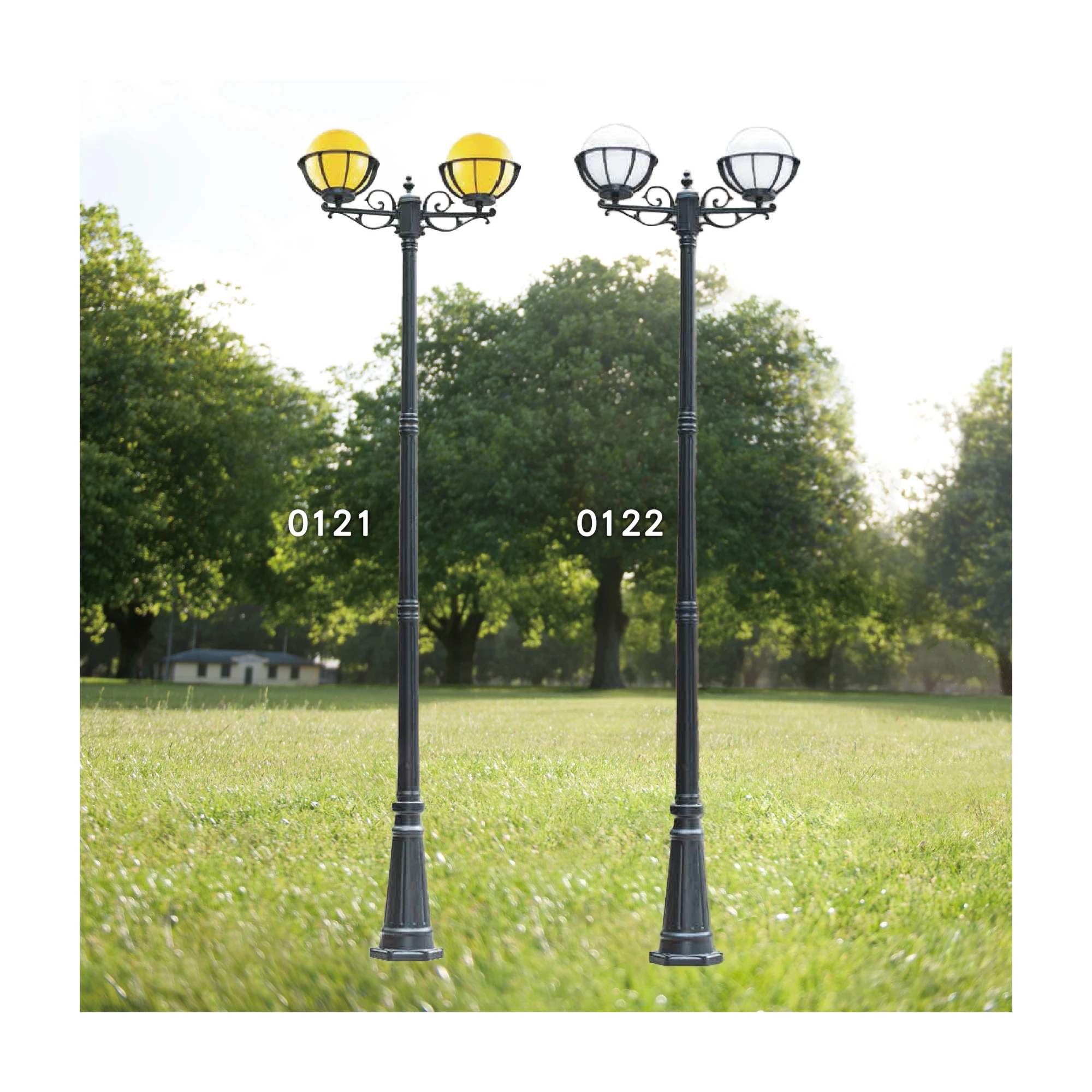【一刻光】質感戶外燈《台中實體門市》 LED E27x2 另計 戶外燈具 燈柱 景觀燈 庭園照明 高燈 路燈