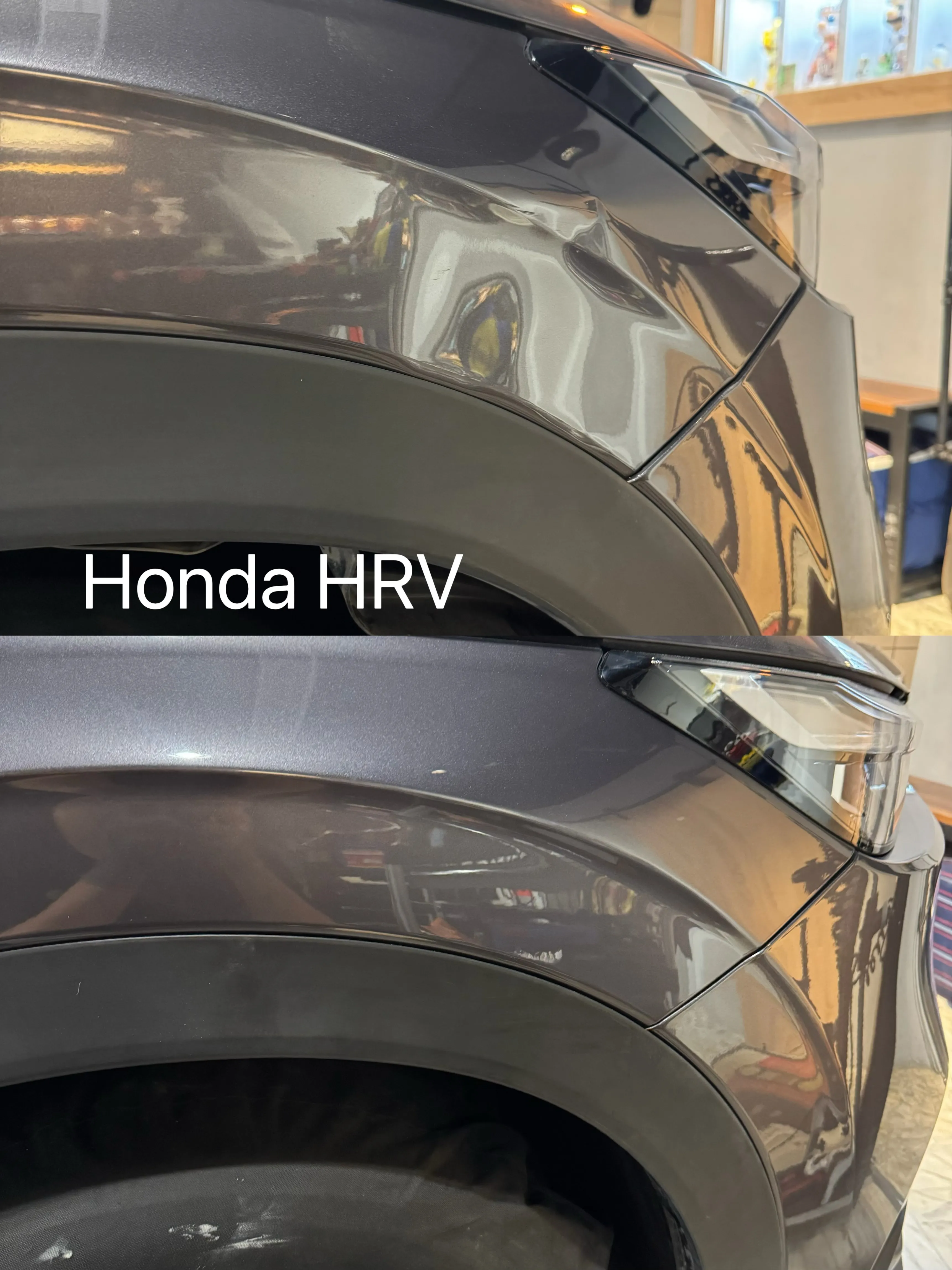 Honda HRV 前葉子板 大面積凹痕修復｜鈑金凹痕修復｜台北鈑金凹痕修復