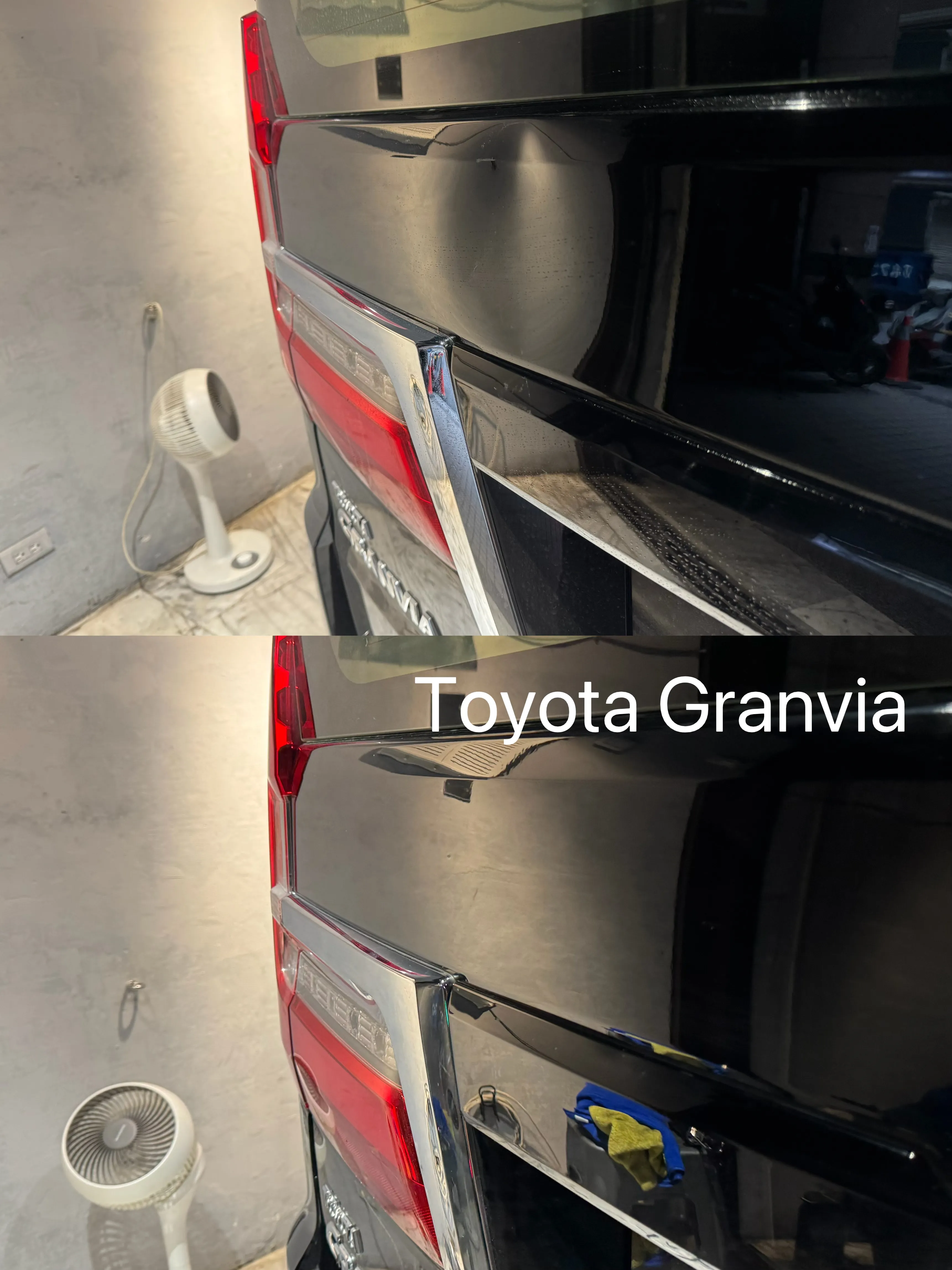Toyota Granvia 6人座 後行李箱大面積凹痕｜汽車凹痕修復｜台北汽車凹痕修復