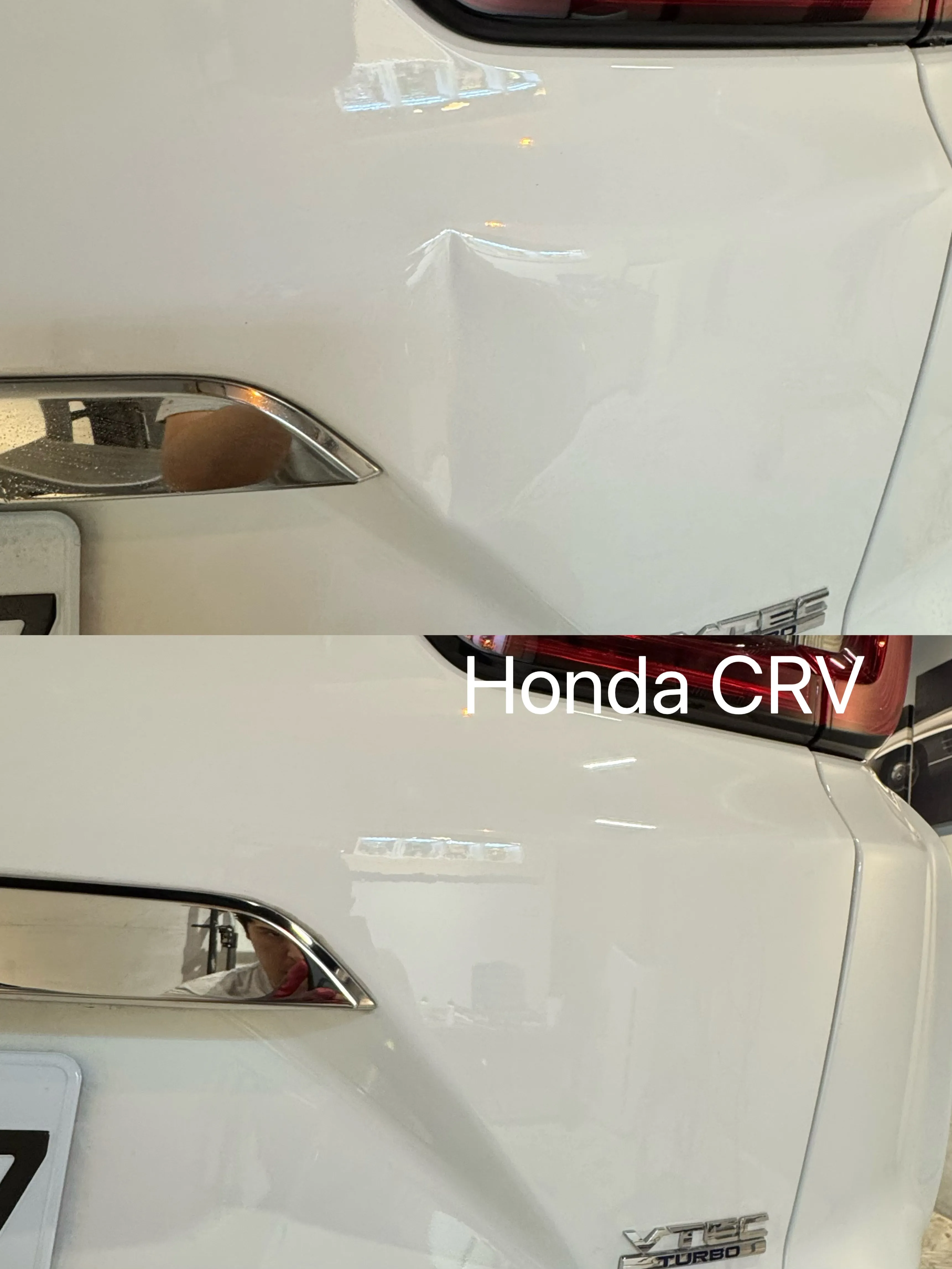 Honda CRV後行李箱凹痕修復｜台北汽車凹痕修復｜汽車凹痕修復