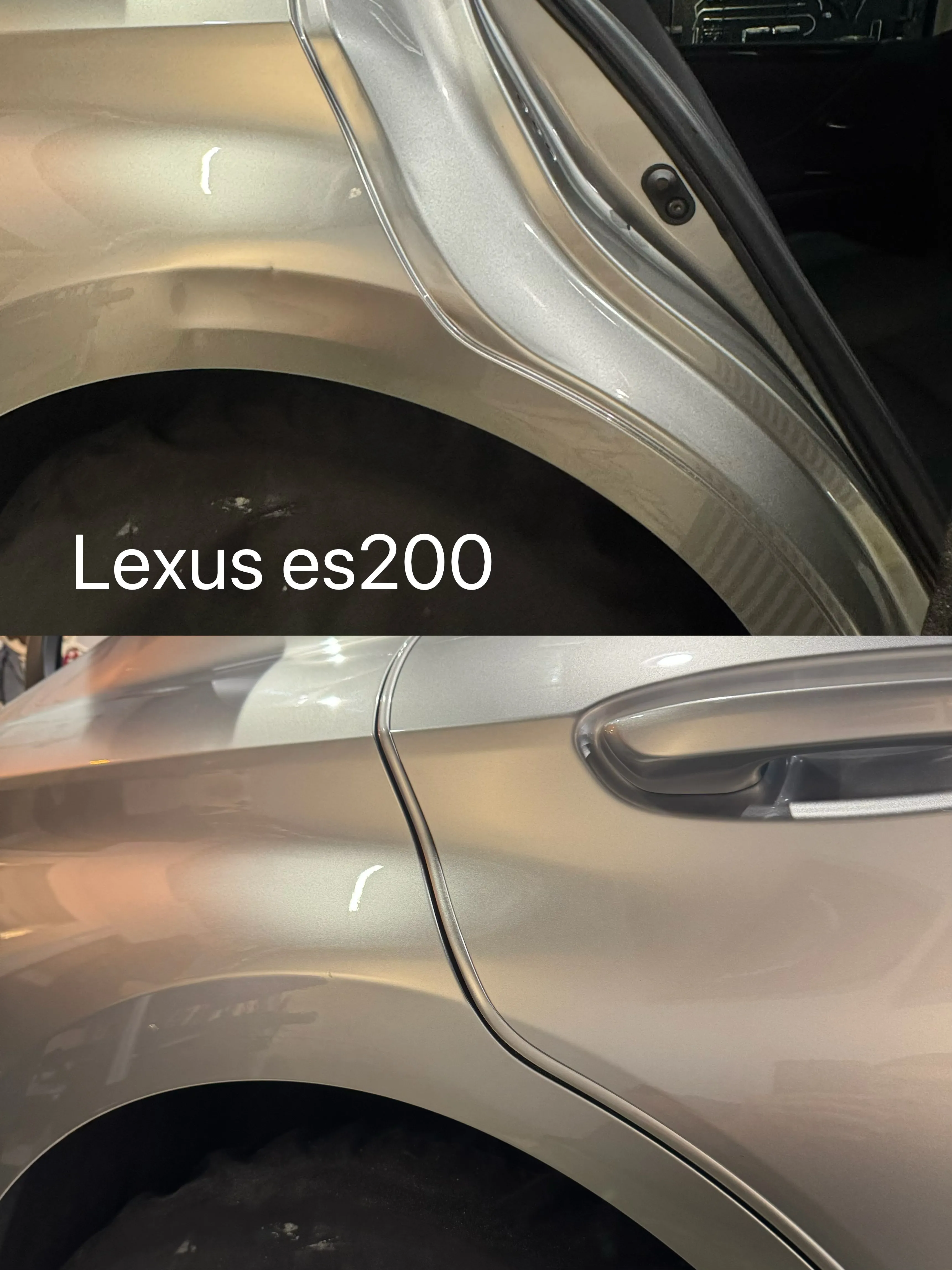 Lexus es200後葉子板凹痕修復｜台北凹痕修復｜汽車凹痕修復