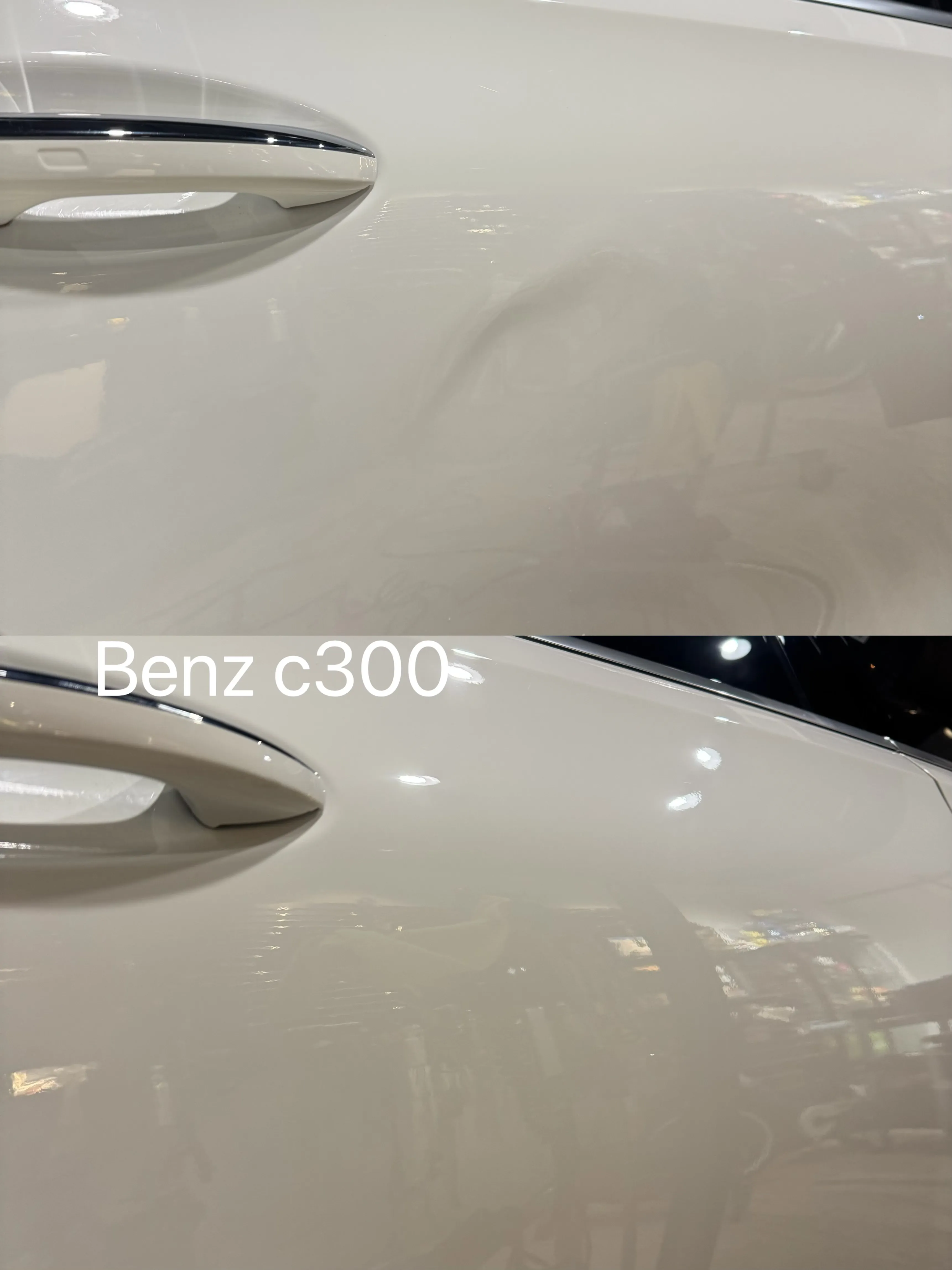 Benz c300鋁合金車門凹痕修復｜台北凹痕修復｜新莊凹痕修復