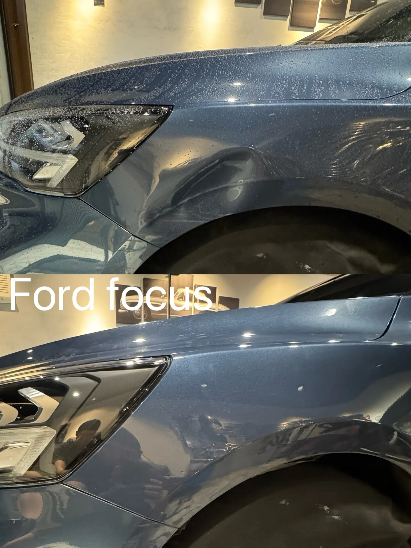 Ford Focus 前葉子板凹痕修復｜台北凹痕修復｜新莊凹痕修復