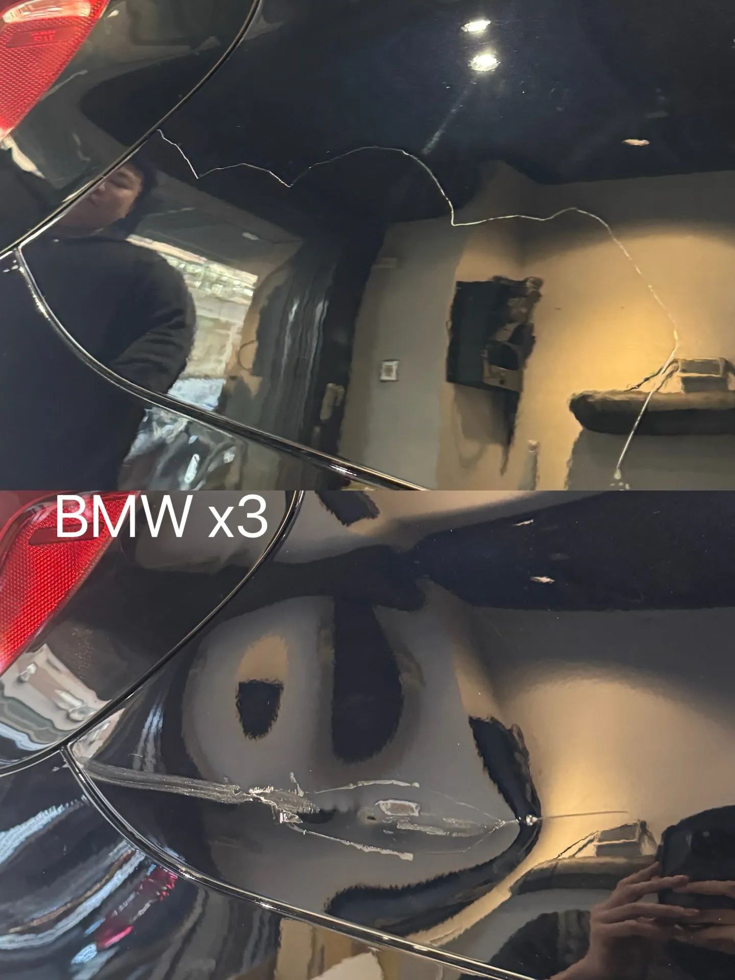 BMW X3 包膜 犀牛皮 後葉子板凹痕修復｜台北凹痕修復｜新莊凹痕修復