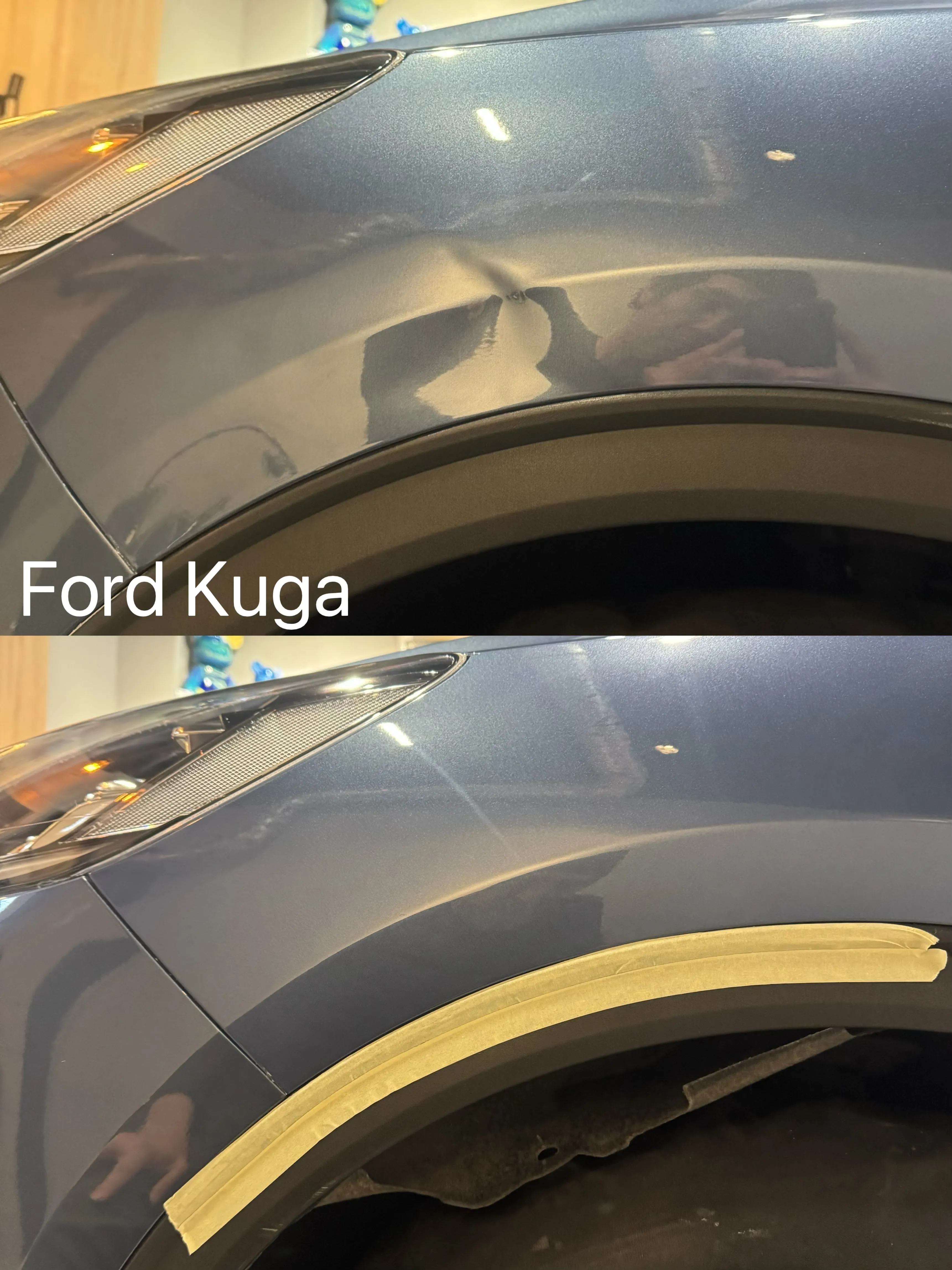 Ford Kuga 前葉子板凹痕修復｜新莊凹痕修復 ｜台北凹痕修復