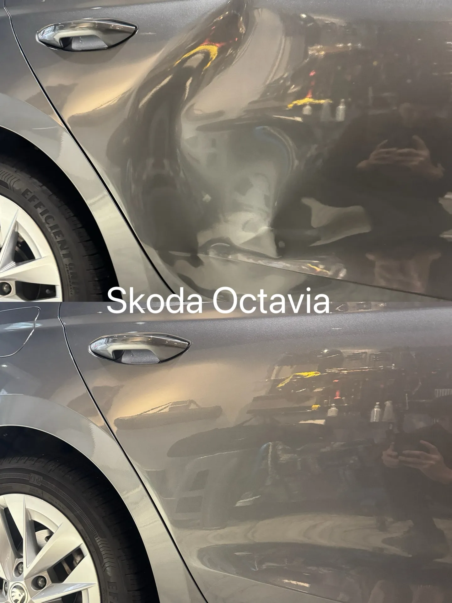 Skoda Octavia 車門大面積凹痕修復｜台北凹痕修復｜新莊凹痕修復
