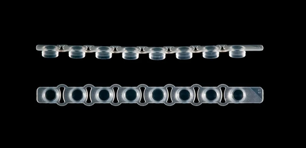 0.1 mL 平頭排蓋八連排 PCR 微量管