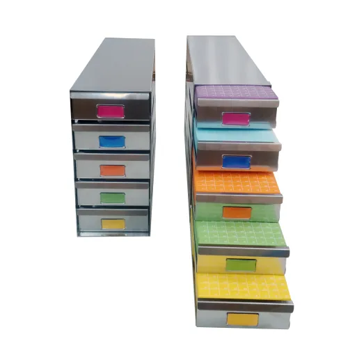 抽屜式彩色紙盒架(直立式冰箱用)