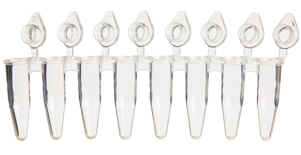 0.2 mL 平頭獨立按蓋八連排 qPCR 微量管