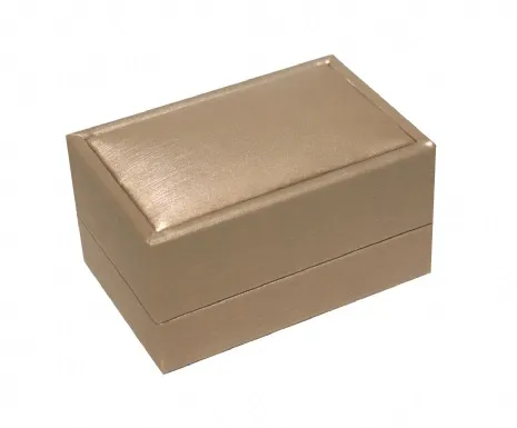 CCK拉絲紋對戒盒 金