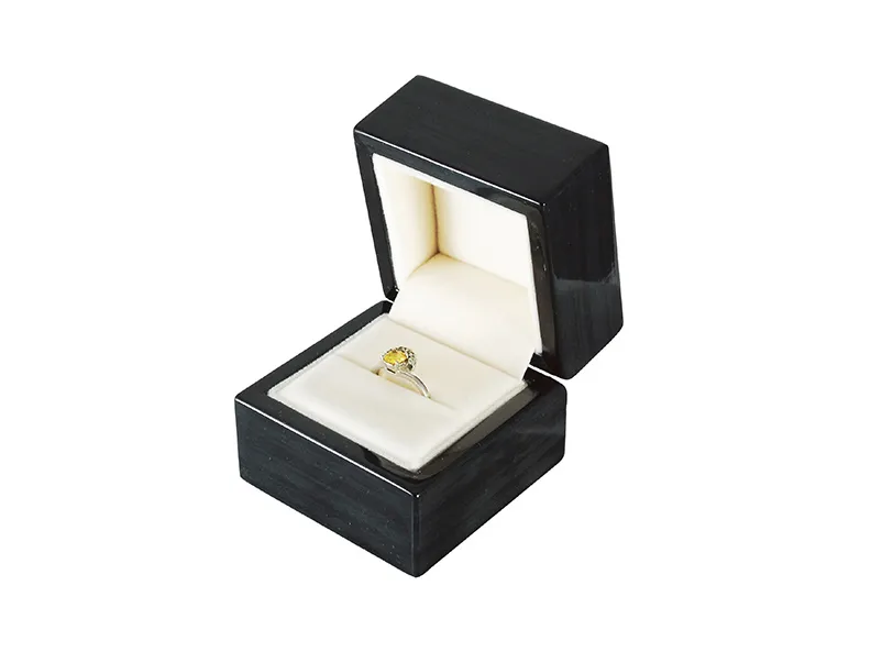 黑檀木烤漆戒指盒(小)