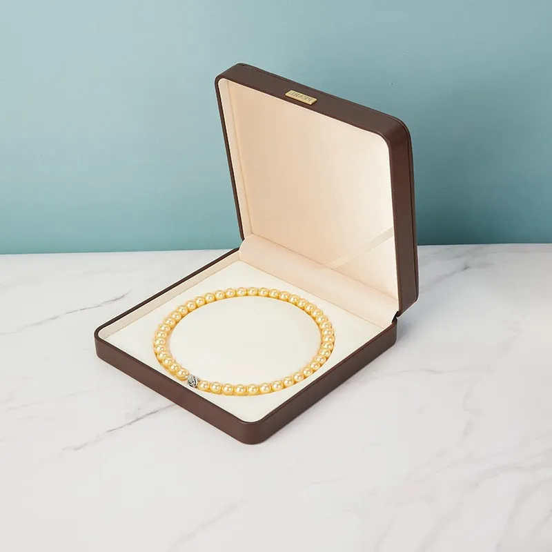 經典永恆皮革珍珠項鍊盒