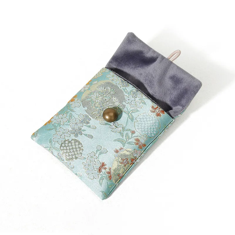 繡花結釦袋 (半圓釦)