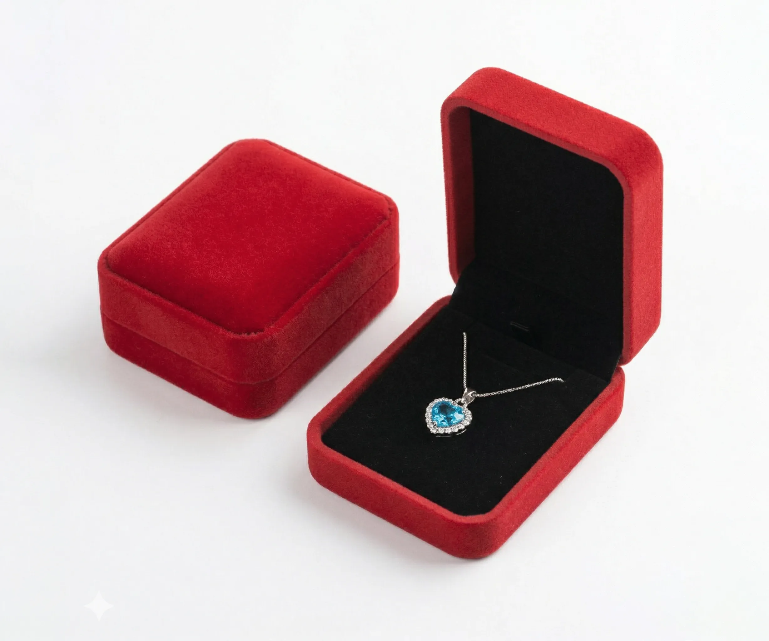 方形絨布項墜盒(大)