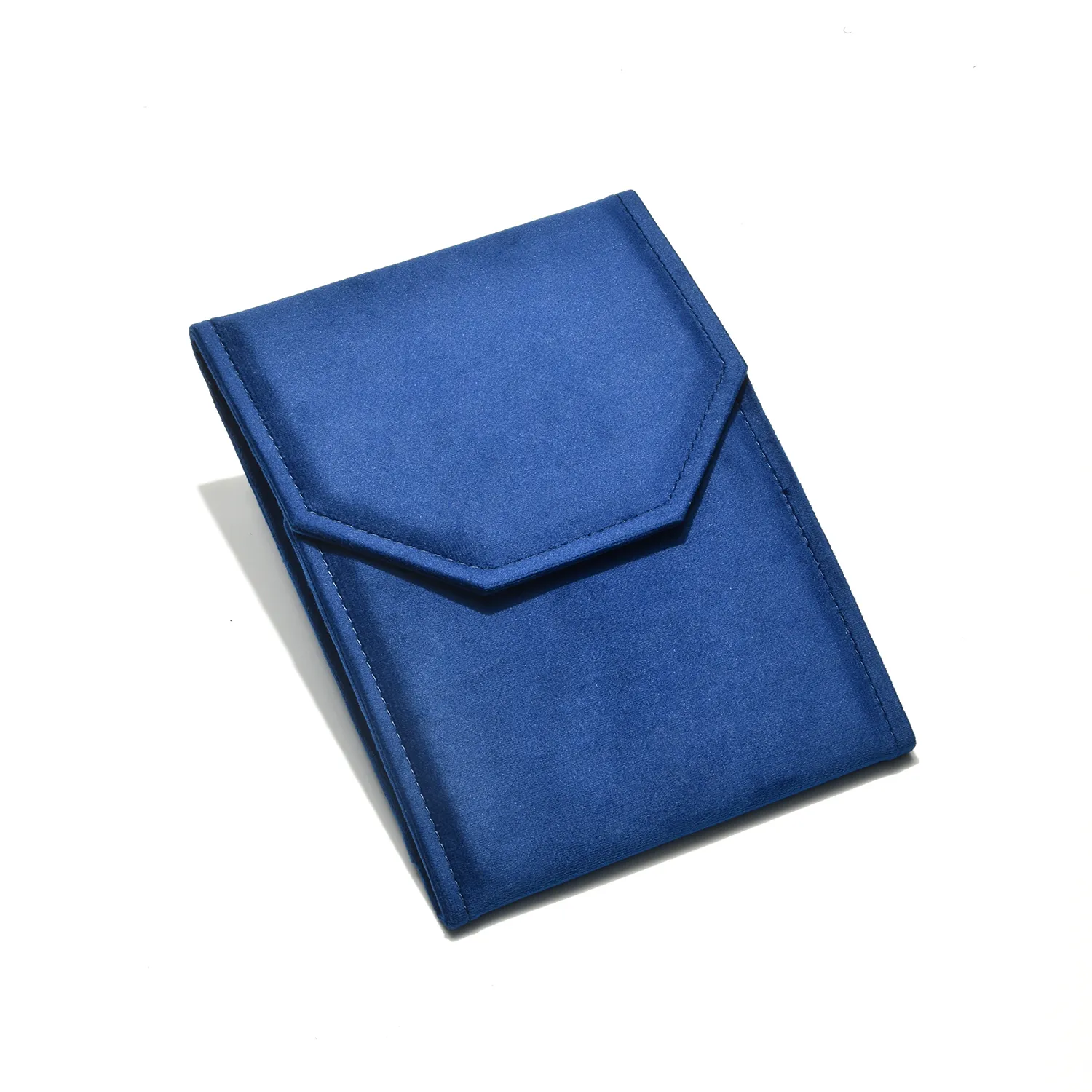 天鵝絨項鍊布包(中) 藍