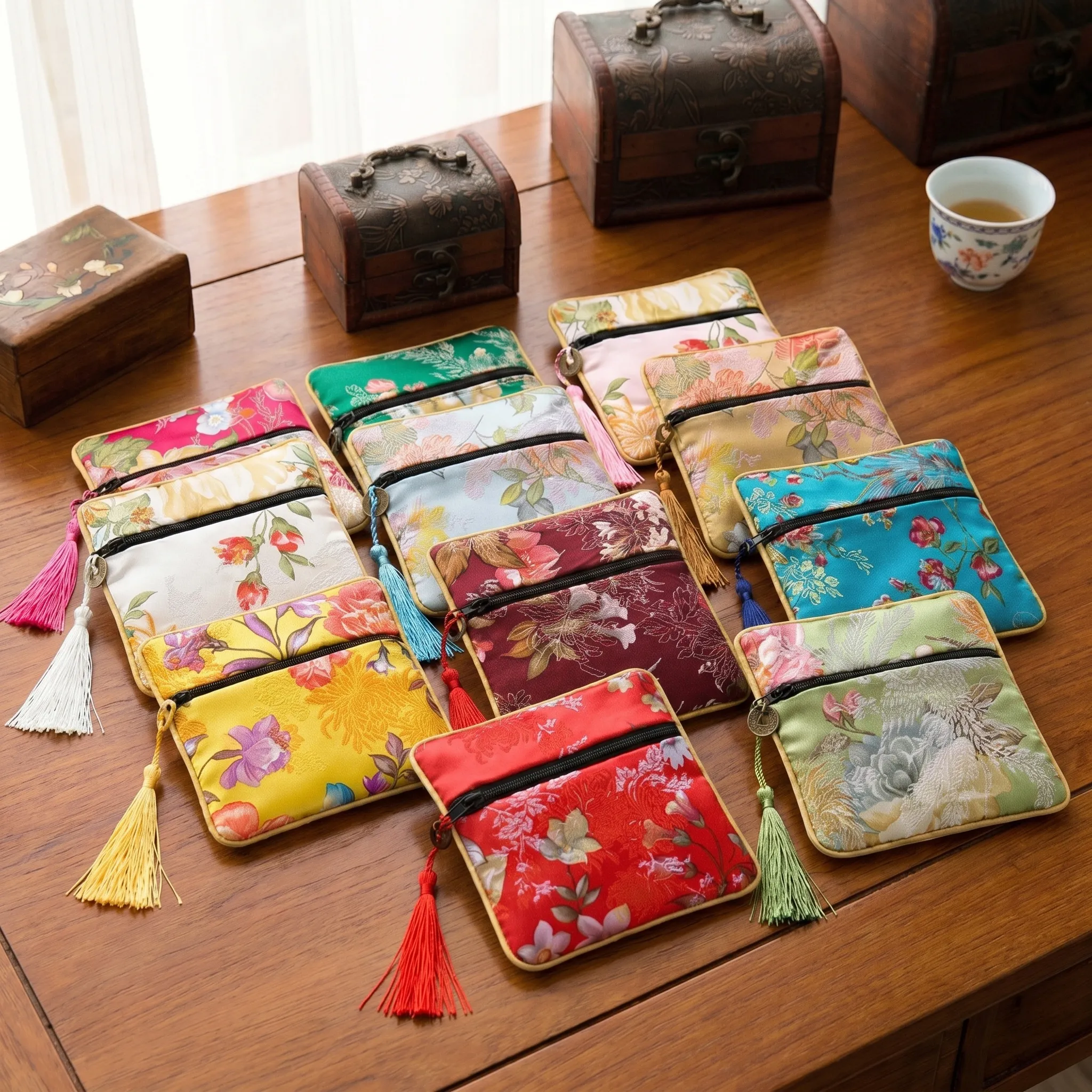 錦繡拉鍊包(2入)