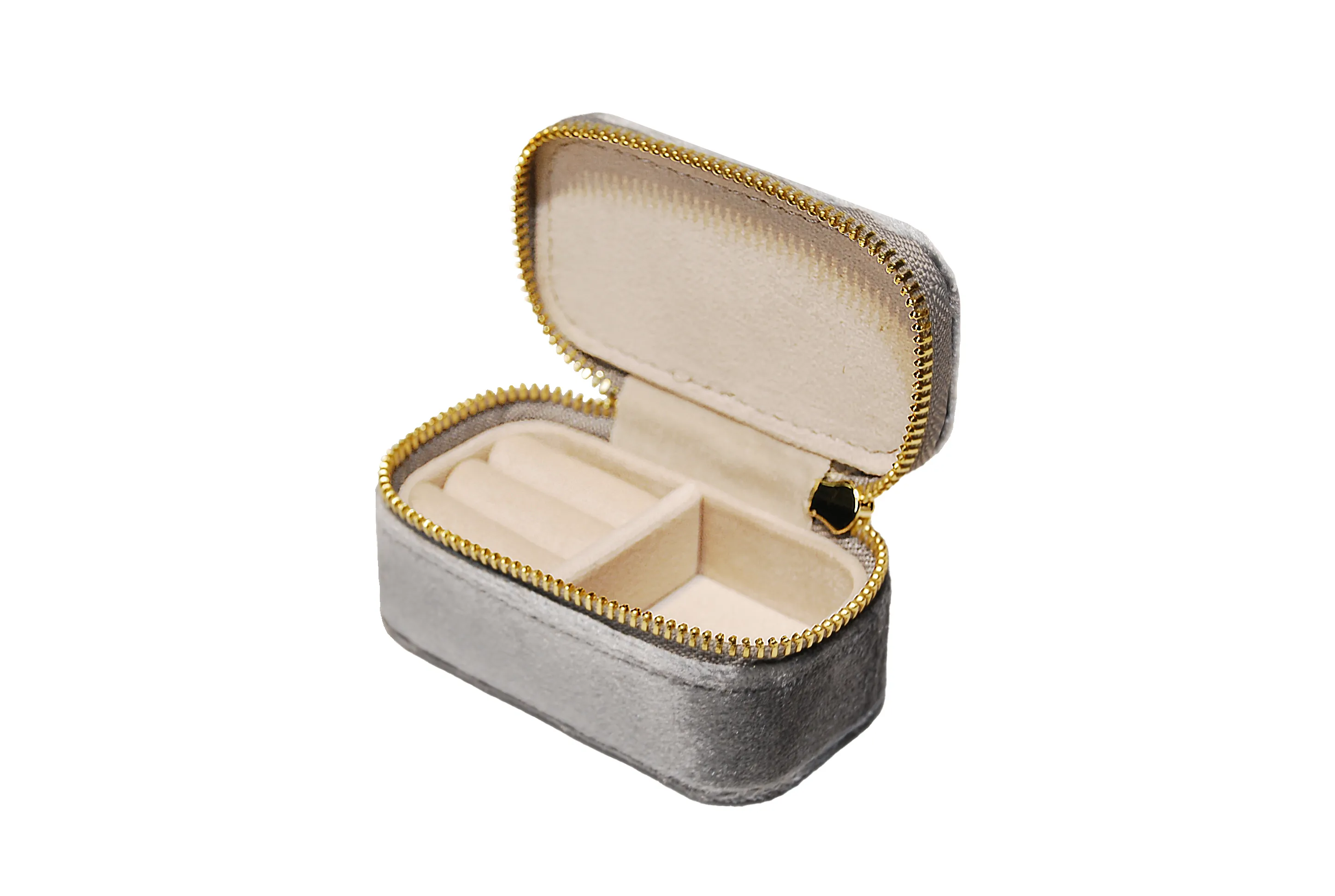 小長方拉鍊包 灰色