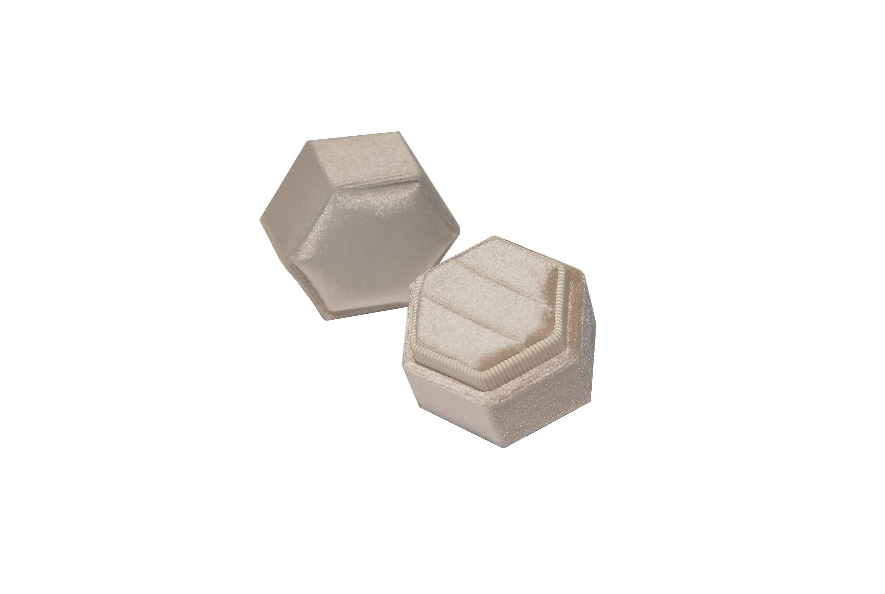 馬卡龍星煥對戒盒 卡其金