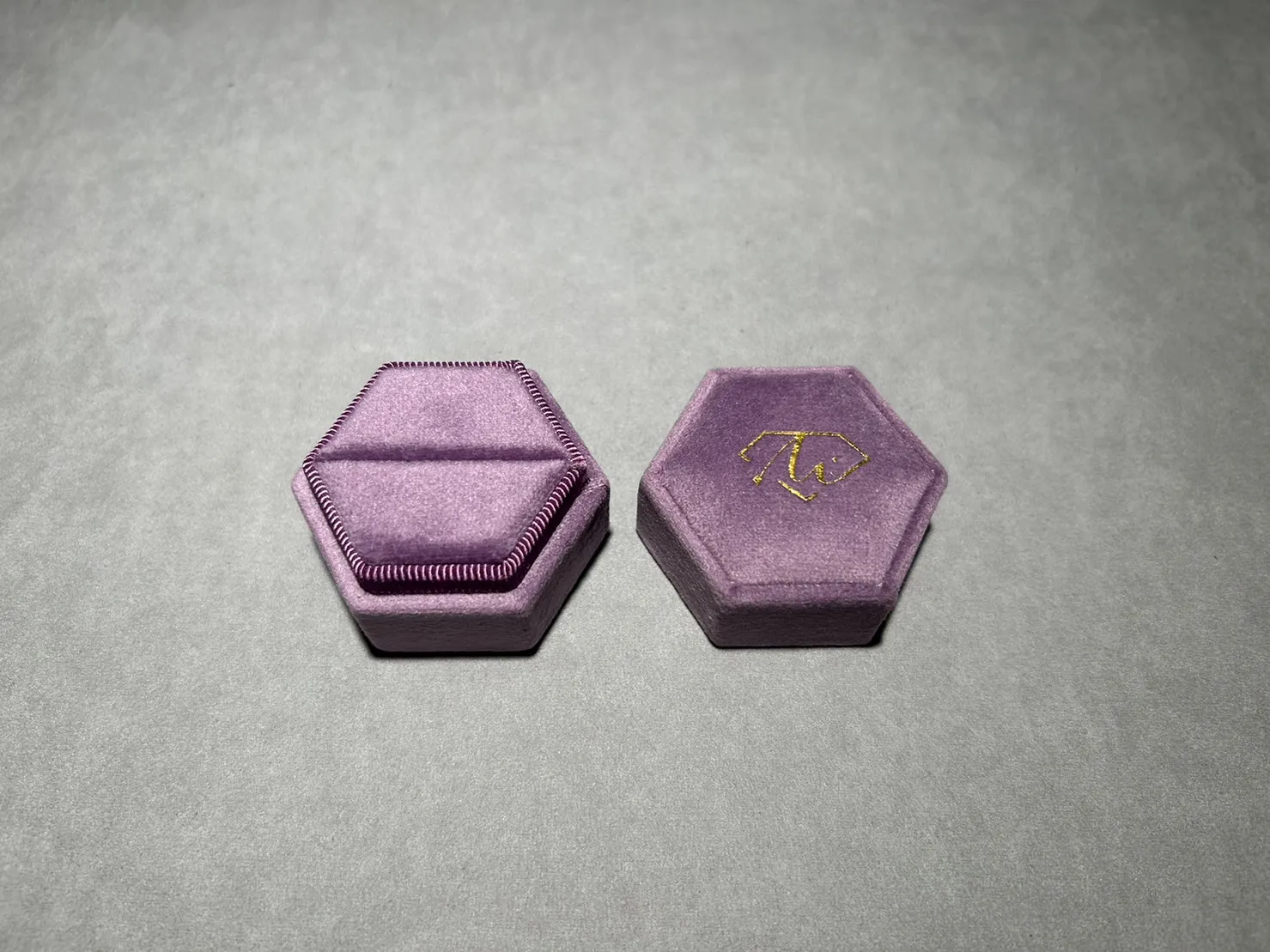 (缺貨)馬卡龍星煥戒指盒 淺紫