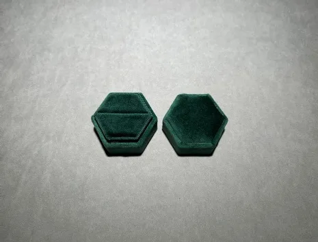 (缺貨)馬卡龍星煥戒指盒 深綠