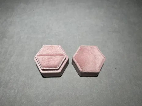 馬卡龍星煥戒指盒 粉