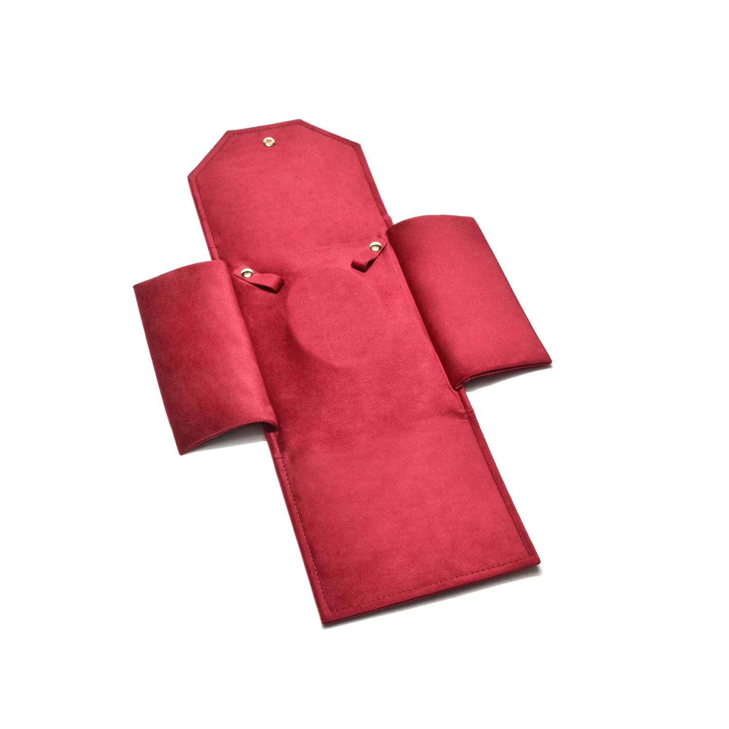 天鵝絨項鍊布包(中) 紅