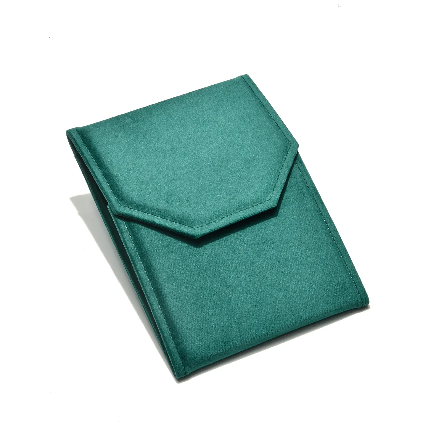 天鵝絨項鍊布包(中) 孔雀綠