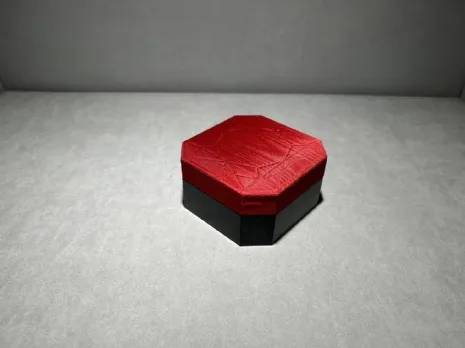 吻鑽項墜耳環兩用盒 黑