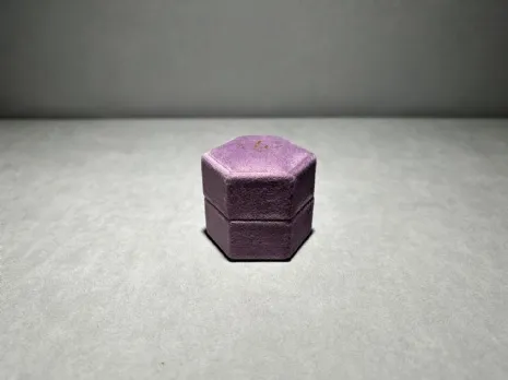 (缺貨)馬卡龍星煥戒指盒 淺紫