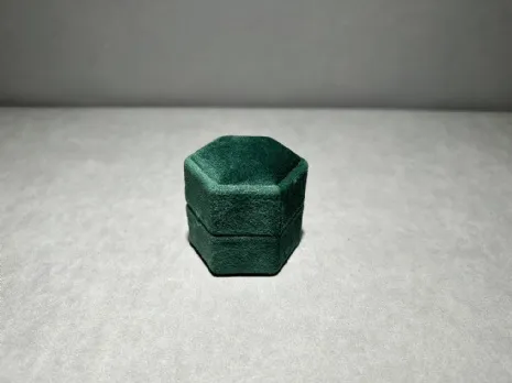 (缺貨)馬卡龍星煥戒指盒 深綠