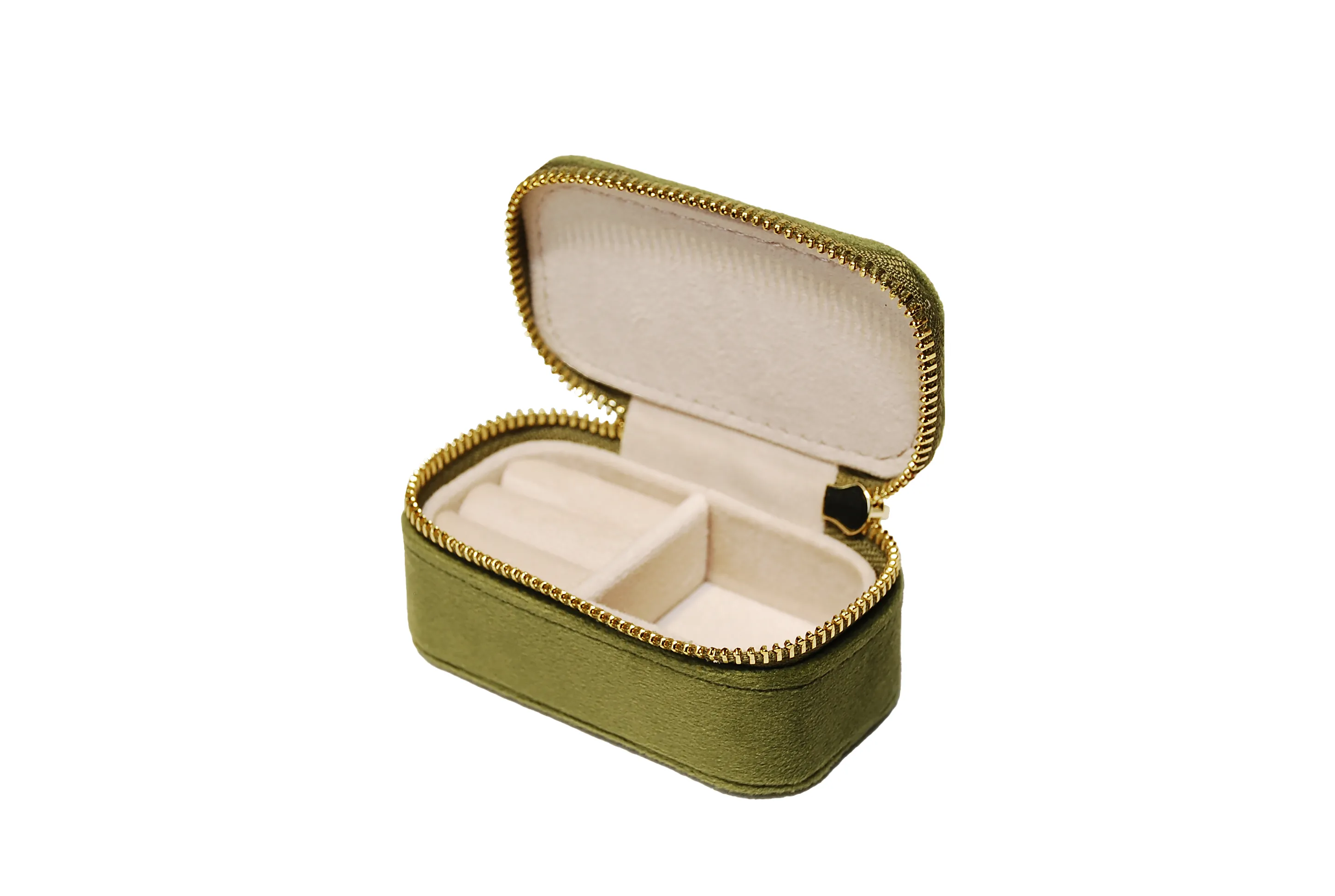 小長方拉鍊包 抹茶色