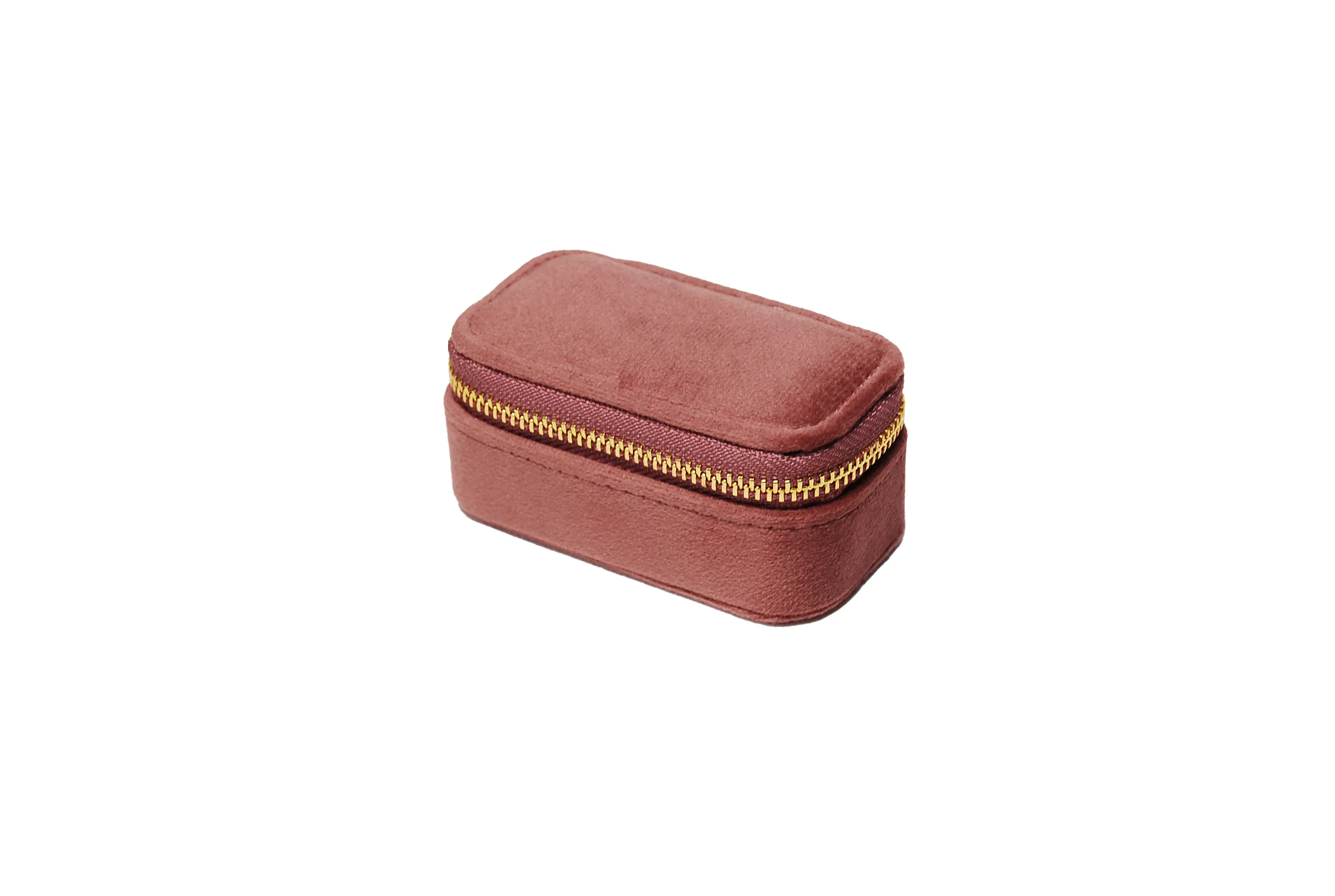 小長方拉鍊包 藕粉色