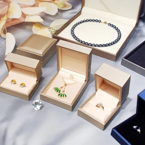 CCK拉絲紋對戒盒 金