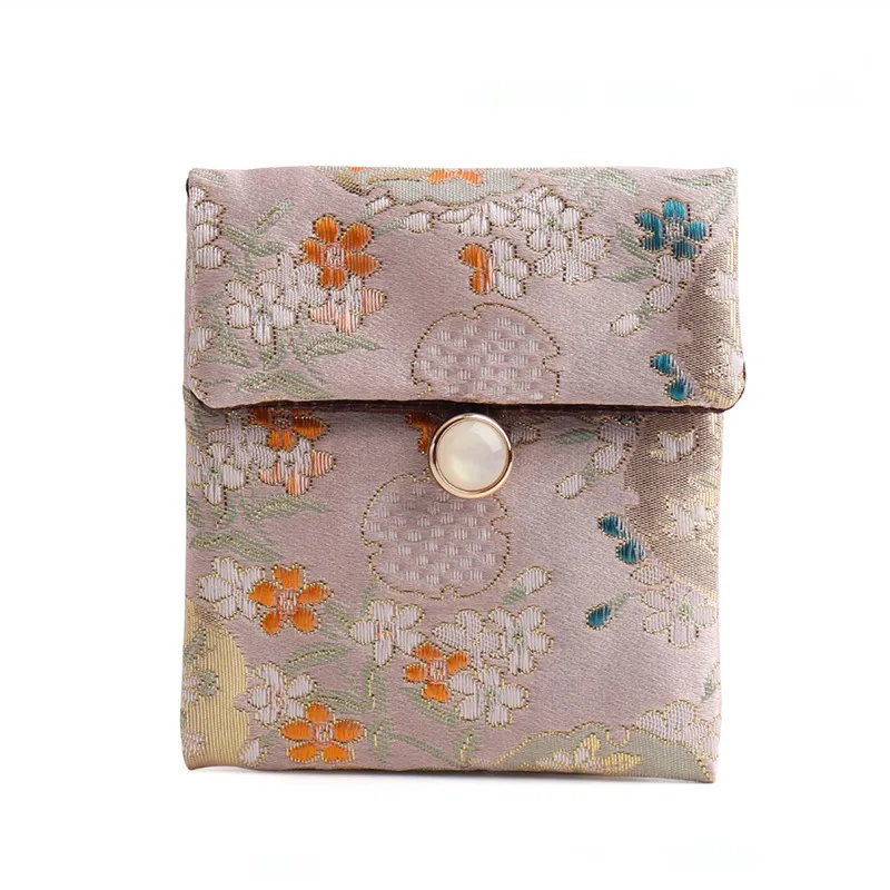 繡花結釦袋 (半圓釦)