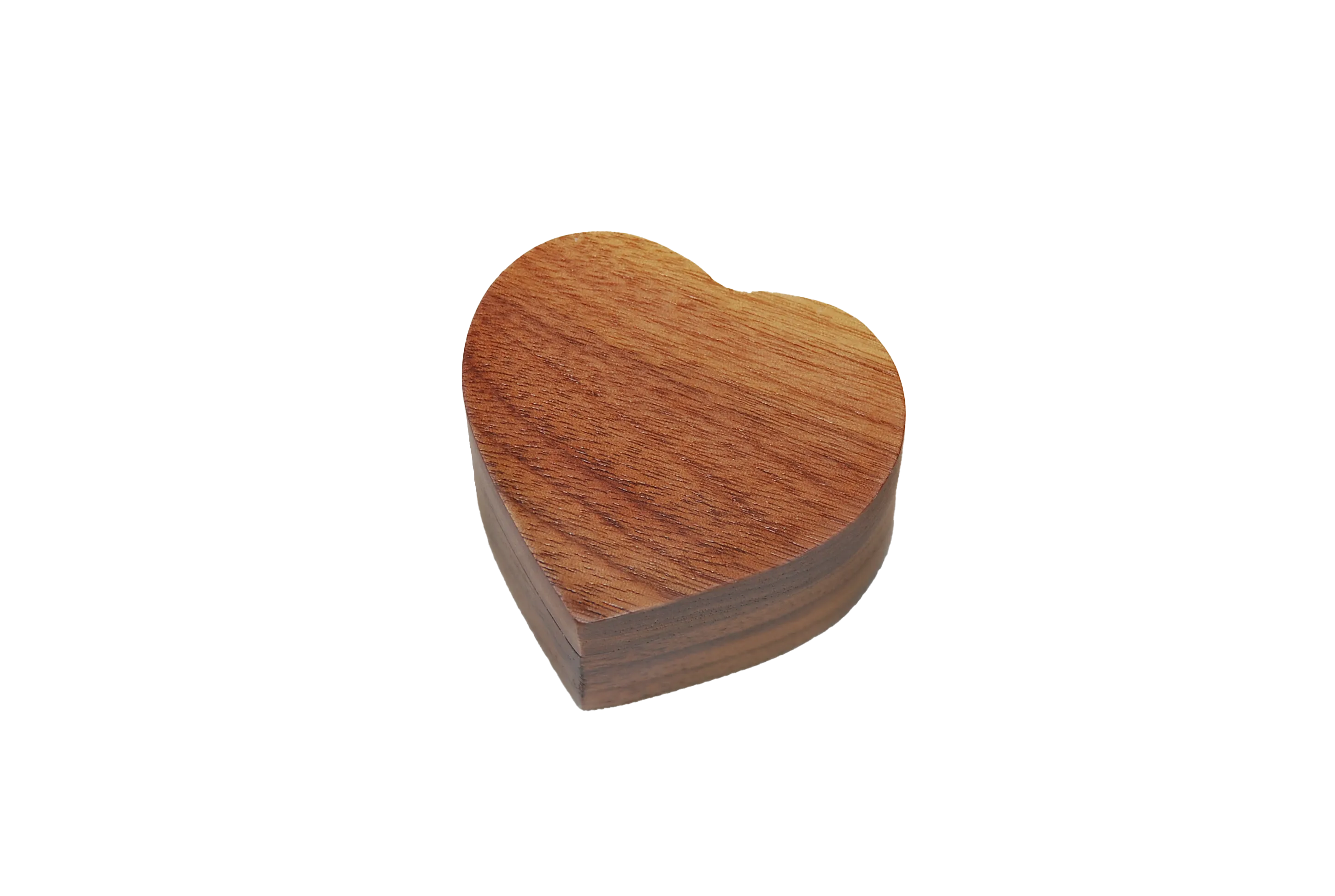 實木心型北美胡桃單戒盒