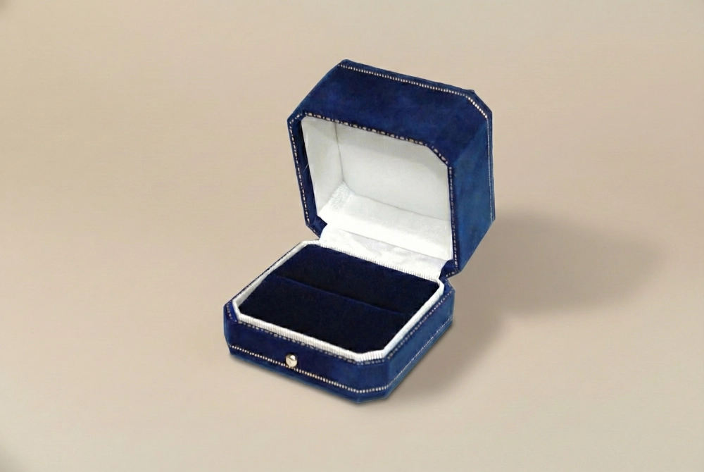 璦璱邇大戒指盒(可對戒) 藍