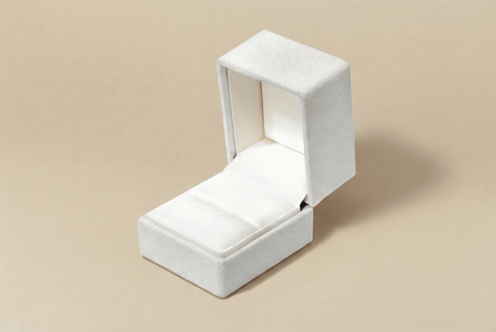 日本麂皮絨布戒指盒