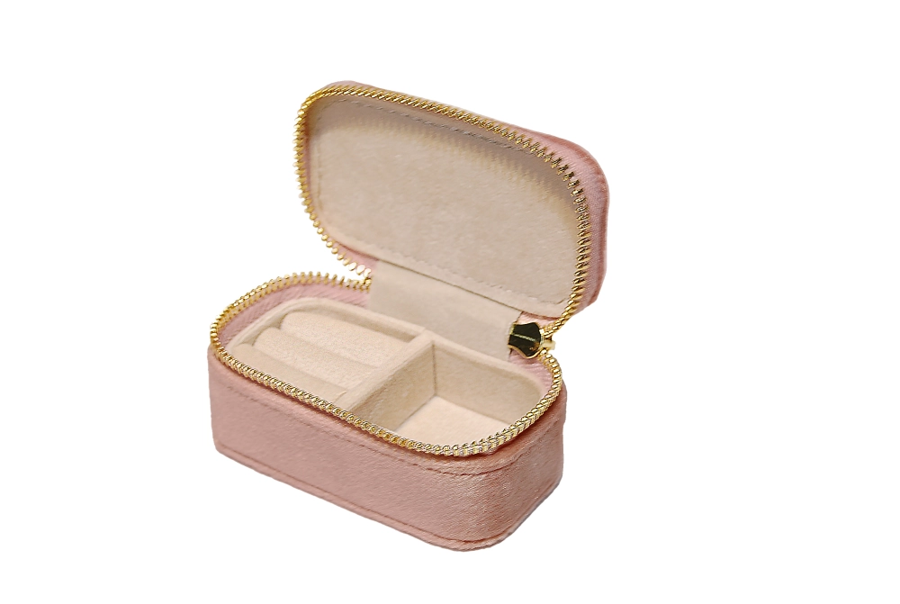 小長方拉鍊包 莓粉色