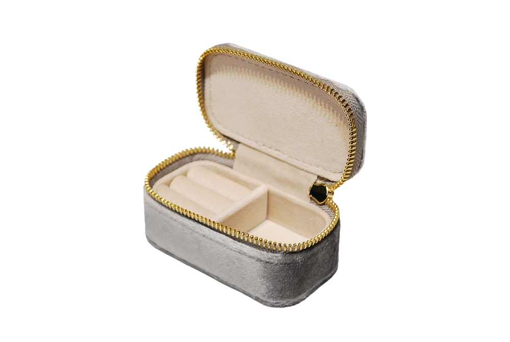 小長方拉鍊包 灰色