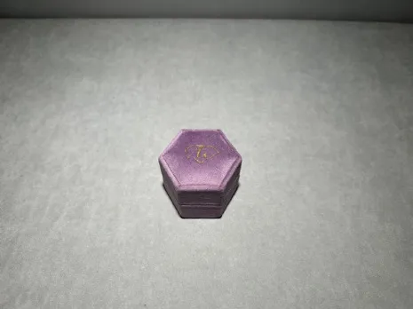 (缺貨)馬卡龍星煥戒指盒 淺紫