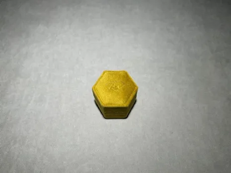 馬卡龍星煥戒指盒 金黃