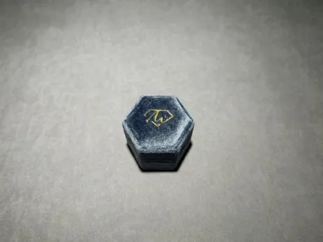 (缺貨)馬卡龍星煥戒指盒 深藍