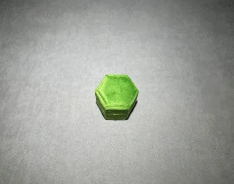 馬卡龍星煥戒指盒 青草綠